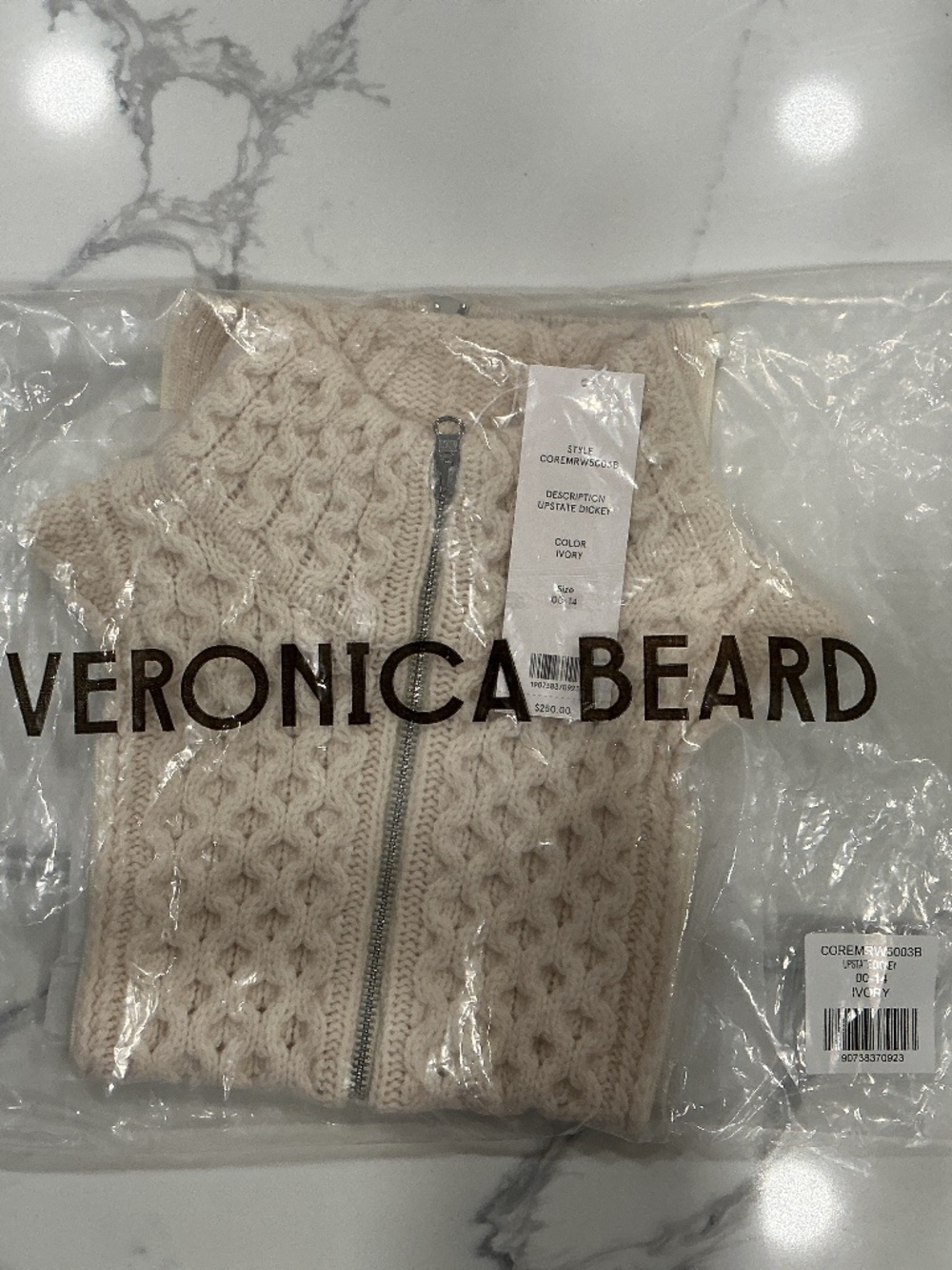 Veronica Beard Ivory Upstate Dickey | Brand New | Fits Sizes 00–14 | No Cuffs
